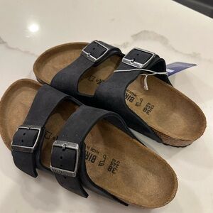 Birkenstock Arizona Slide Sandal Black Size 38
